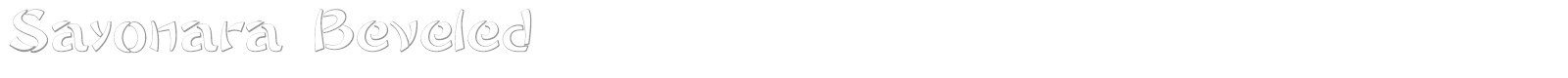 Sayonara font preview